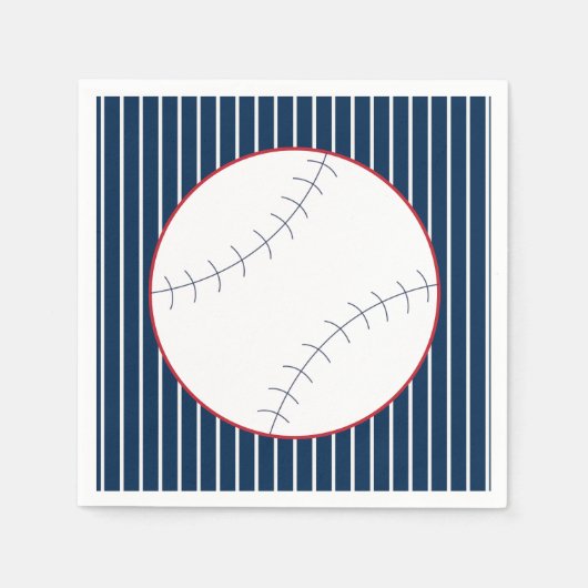 Serviette En Papier Naples Classic Baseball Party (Devant)