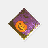 Serviette En Papier Naples colorées Citrouille Halloween (Coin)
