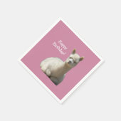 Serviette En Papier Naples d'anniversaire d'Alpaca (Coin)