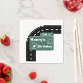 Serviette En Papier Naples d'anniversaire inter-États (En situation)