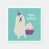 Serviette En Papier Naples d'anniversaire personnalisables dans les gr (Devant)