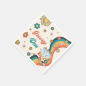 Serviette En Papier Naples d'anniversaire Retro super Rainbow (Coin)