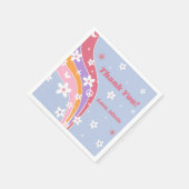 Serviette En Papier Naples d'anniversaire super Rainbow Retro (Coin)