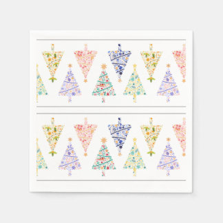 Serviette En Papier Naples d'arbre de Noël modernes