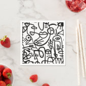 Serviette En Papier Naples d'art espagnol (En situation)