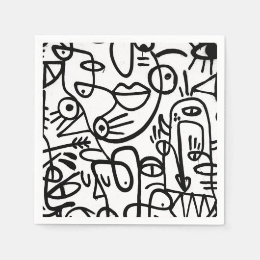 Serviette En Papier Naples d'art espagnol (Devant)