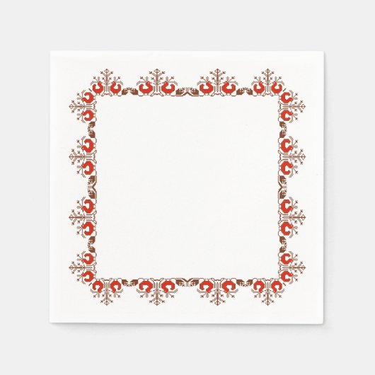 Serviette En Papier Naples d'art géométrique (Devant)