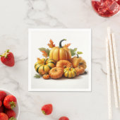 Serviette En Papier Naples d'automne (En situation)