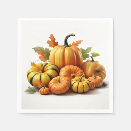 Serviette En Papier Naples d'automne (Devant)