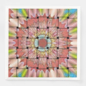 Serviette En Papier Naples de conception géométrique africaine (Devant)