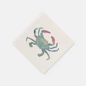 Serviette En Papier Naples de crabe bleu (Coin)