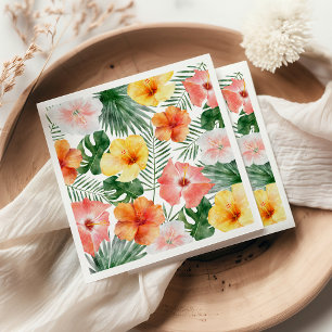 Serviette En Papier Naples de fête d'anniversaire de Hawaii tropical