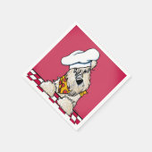 Serviette En Papier Naples de fête de pizza Terrier (Coin)