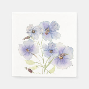 Serviette En Papier Naples de la partie Fleur sauvage de lavande