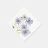 Serviette En Papier Naples de la partie Fleur sauvage de lavande (Coin)