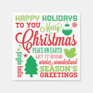 Serviette En Papier Naples de métro Holiday