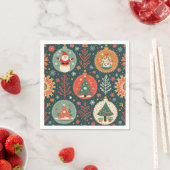 Serviette En Papier Naples de Noël (En situation)