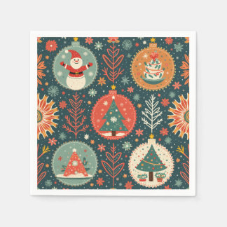 Serviette En Papier Naples de Noël