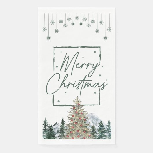 Serviette En Papier Naples de Noël (Devant)