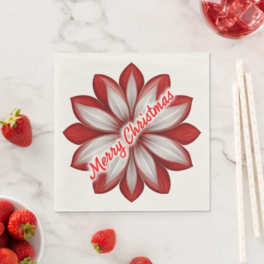 Serviette En Papier Naples de Noël (En situation)