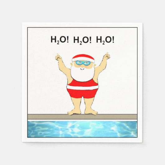 Serviette En Papier Naples de Noël (Devant)