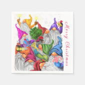 Serviette En Papier Naples de Noël avec Gnome Party (Devant)