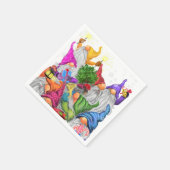 Serviette En Papier Naples de Noël Bonne fête des Gnomes (Coin)