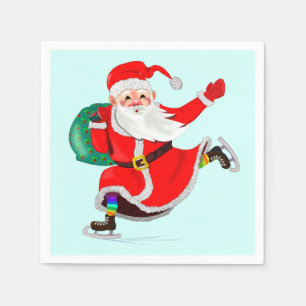 Serviette En Papier Naples de Noël du Père Noël