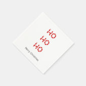 Serviette En Papier Naples de Noël Ho Ho Ho (Coin)