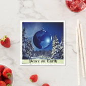 Serviette En Papier Naples de Noël, Paix sur Terre (En situation)