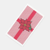 Serviette En Papier Naples de Noël Poinsettia (Coin)
