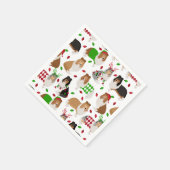 Serviette En Papier Naples de Noël Roough Collie (Coin)