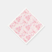 Serviette En Papier Naples de Noël roses (Coin)