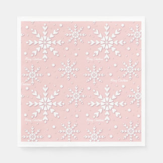 Serviette En Papier Naples de Noël Snowflake