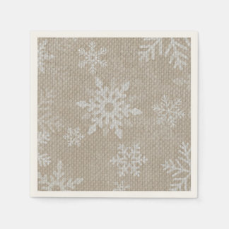 Serviette En Papier Naples de Noël Snowflake