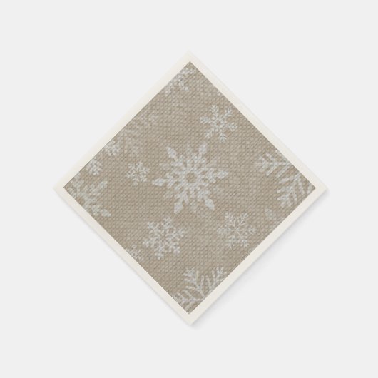 Serviette En Papier Naples de Noël Snowflake (Coin)