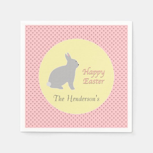 Serviette En Papier Naples de Pâques (Devant)