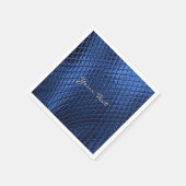 Serviette En Papier Naples décoratives bleues modernes (Coin)