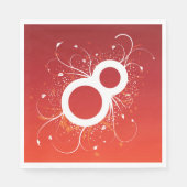 Serviette En Papier Naples décoratives de huit papiers (Devant)