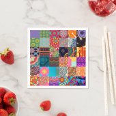 Serviette En Papier Naples design africain (En situation)
