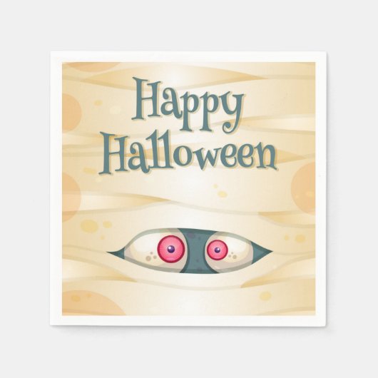 Serviette En Papier Naples d'Halloween (Devant)