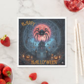 Serviette En Papier Naples d'Halloween (En situation)