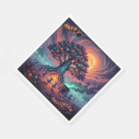 Serviette En Papier Naples d'Halloween (Coin)