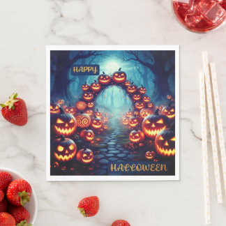 Serviette En Papier Naples d'Halloween