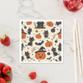 Serviette En Papier Naples d'Halloween (En situation)