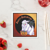 Serviette En Papier Naples d'Halloween pour fainéants et chats noirs (En situation)