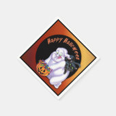 Serviette En Papier Naples d'Halloween pour fainéants et chats noirs (Coin)