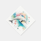 Serviette En Papier Naples Dolphin géométrique moderne (Coin)