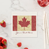 Serviette En Papier Naples du Canada Flag Party (En situation)