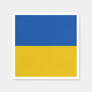 Serviette En Papier Naples du drapeau ukrainien